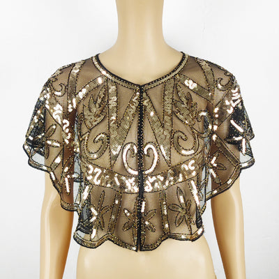 Capa Brillante con Lentejuelas y Malla para Mujer - Image 5