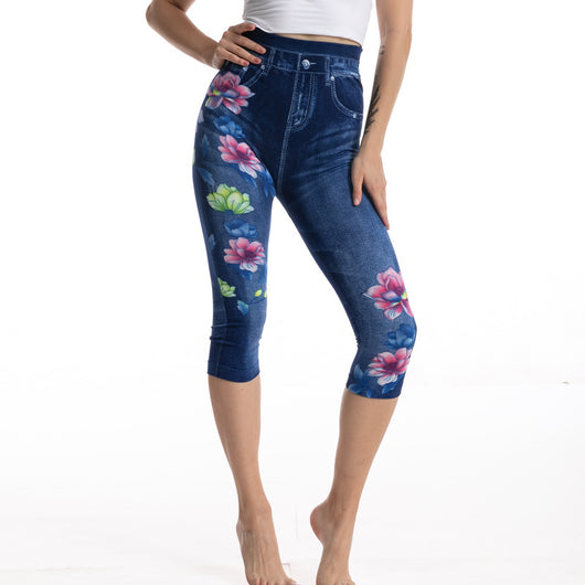 Leggings Denim Estampado con Ajuste Slim Elástico - Image 11