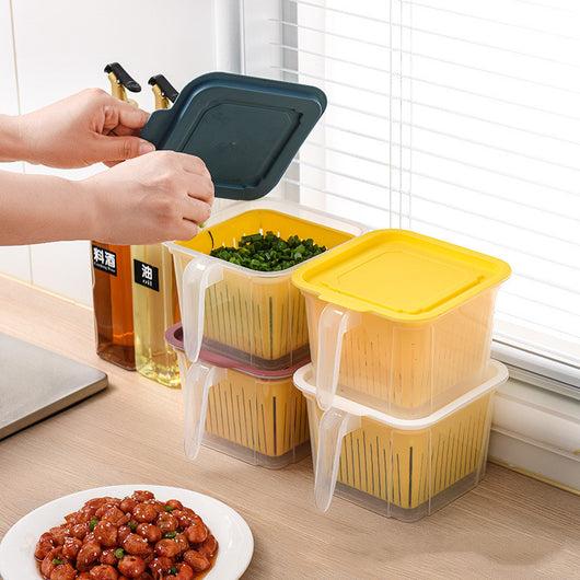 Contenedor Organizador de Frutas y Verduras con Drenaje para Refrigerador - Image 5