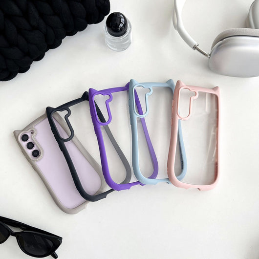 Funda Transparente para Celular con Orejas de Gato - Protección Antigolpes - Image 18