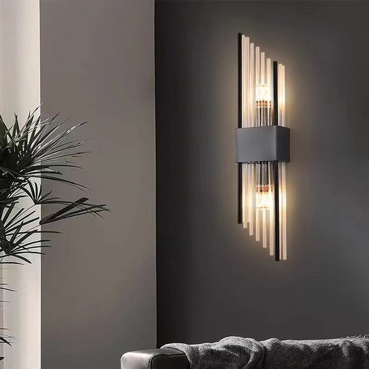 Lámpara de Cristal para Pared de TV - Iluminación Elegante para Sala de Estar - Image 4