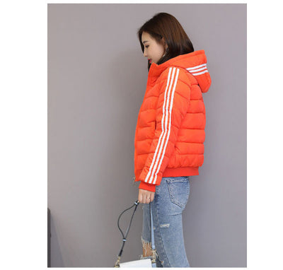 Chaqueta de Algodón Corta con Capucha - Abrigo Slim Fit para Invierno - Image 10