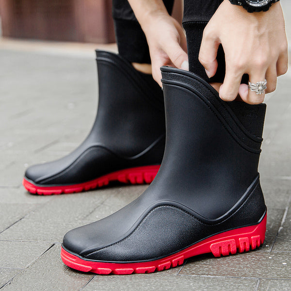 Botas Impermeables para Lluvia Caña Media Hombre