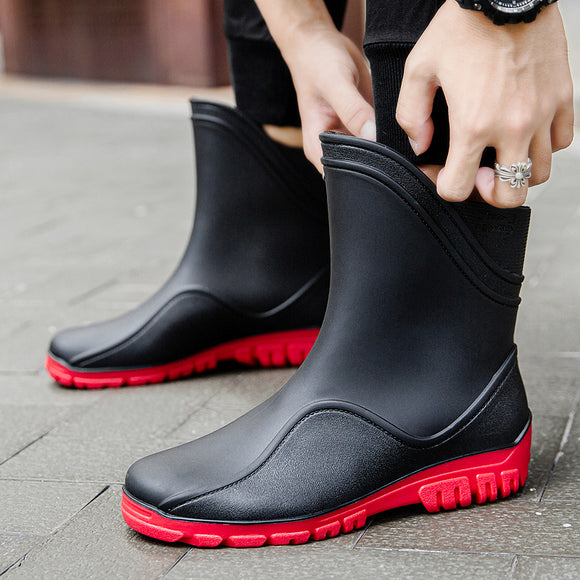 Botas Impermeables para Lluvia Caña Media Hombre