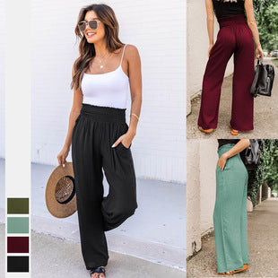 Pantalones Yoga Sueltos con Estampado Étnico y Cintas en Tobillos para Mujer - Image 36