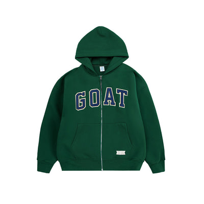Sudadera con Capucha de Polar Monograma Bordado y Cierre - Image 7