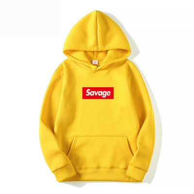 Sudadera con Capucha SAVAGE Estilo de Pareja - Diseño Estampado con Forro Polar - Image 7