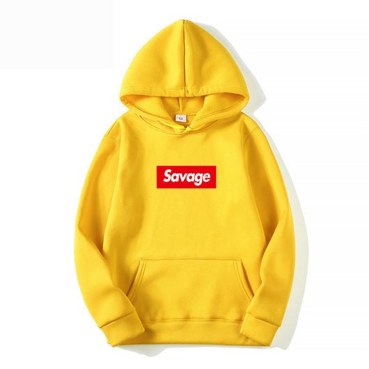 Sudadera con Capucha SAVAGE Estilo de Pareja - Diseño Estampado con Forro Polar - Image 7