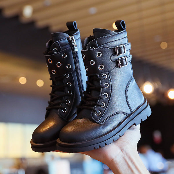 Botas de Cuero para Niños Otoño Invierno - Niños y Niñas
