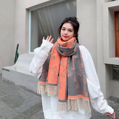 Pashmina Estampada de Protección Solar para Otoño e Invierno - Image 25
