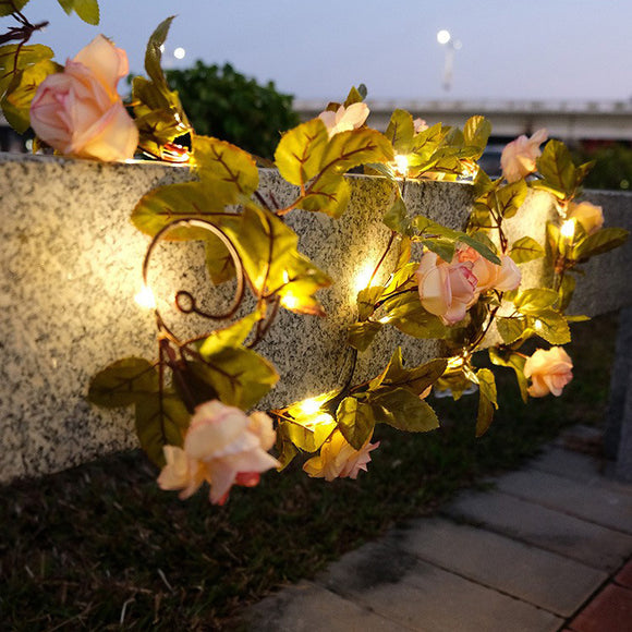 Guirnalda de Luces Ratán para Exterior - Lámpara Decorativa de Patio
