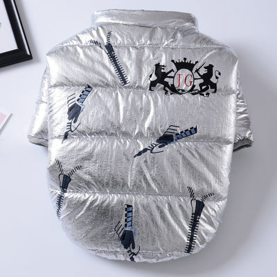 Abrigo Acolchado para Perros con Cierre de Cuero Reversible - Image 13