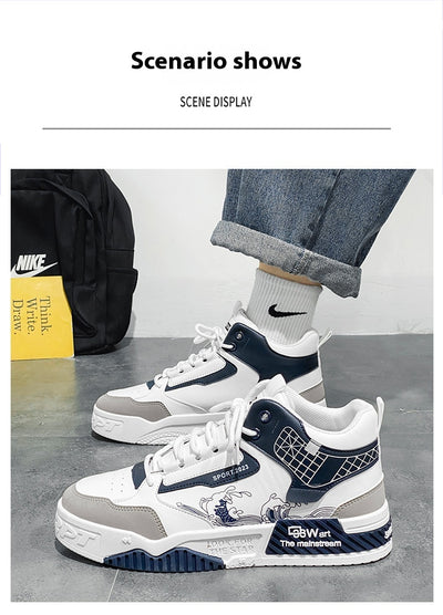 Zapatos Deportivos Casual de Caña Alta para Hombre - Cómodos y Versátiles - Image 8