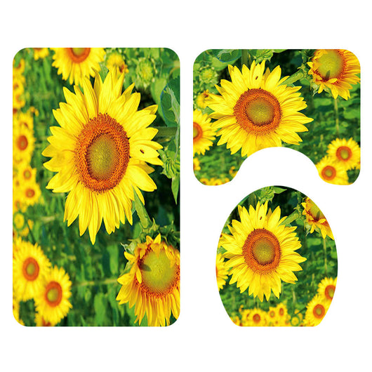 Juego de Baño Estampado Girasoles - 4 Piezas Completas - Image 5