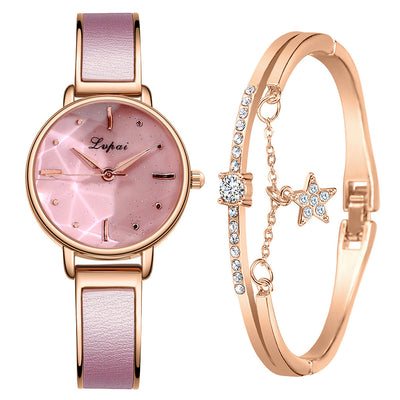 Reloj de Cuarzo para Mujer Minimalista con Detalle Acuático Exquisito - Image 25