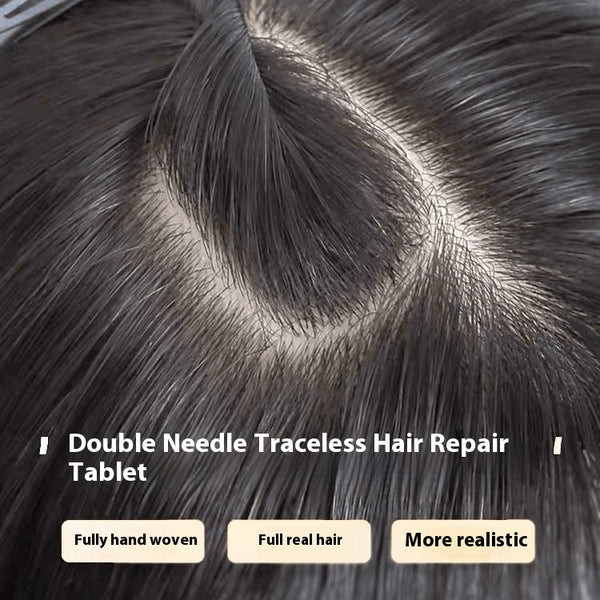Peluca Completa de Cabello Natural para Mujer - Volumen Alto y Cobertura Total