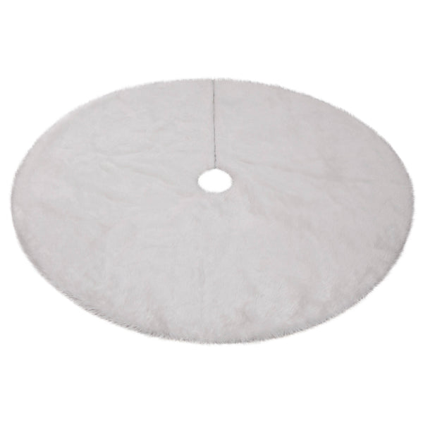 Falda para Árbol de Navidad Blanca de Peluche - Image 3