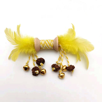 Juguete Interactivo para Gatos con Plumas, Campanas y Texturas de Masticación - Image 7