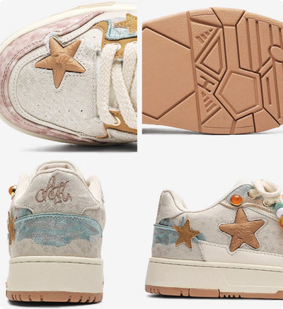 Tenis Plataforma con Patrón de Estrellas para Parejas - Image 2