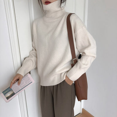 Abrigo Suelto Liso de Manga Larga para Otoño e Invierno - Image 8
