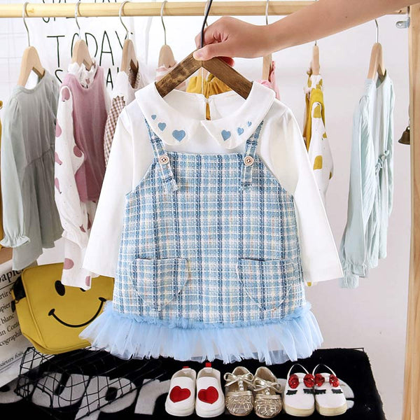 Ropa de Primavera y Otoño para Niñas - Colores Sólidos