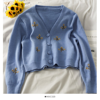 Cardigan Holgado Estilo Universitario para Mujer - Image 86