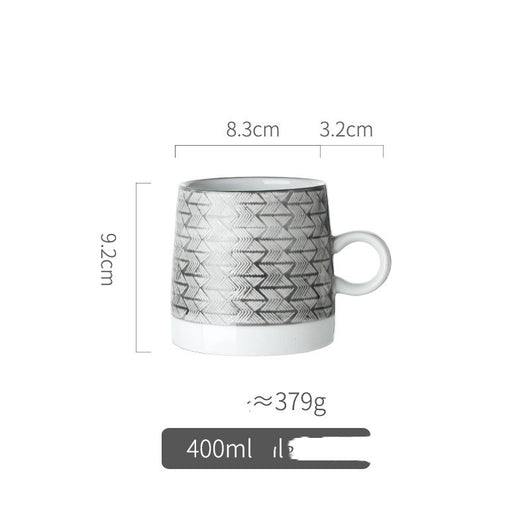 Taza de Cerámica Artesanal con Relieve Pastoril Retro - Image 11