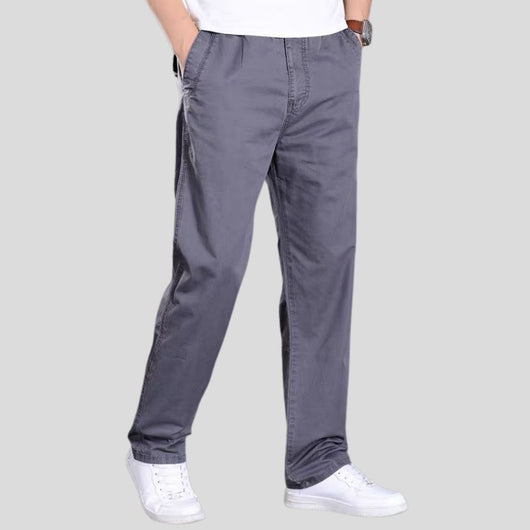 Pantalones Casuales de Algodón para Hombre - Talla Grande Verano - Image 7