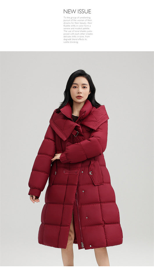 Abrigo Elegante Ajustado de Largo Medio para Mujer - Image 16