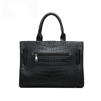 Bolso Bandolera Efecto Cocodrilo con Gran Capacidad - Image 3
