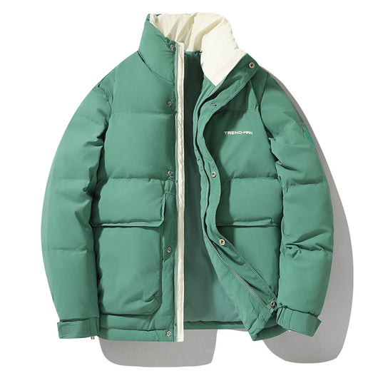 Chamarra Acolchada de Invierno para Hombre con Cuello Alto - Image 5