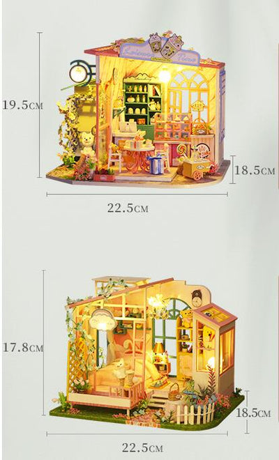 Casa de Ensueño Cottage Flores - Maqueta Artesanal para Armar - Image 9