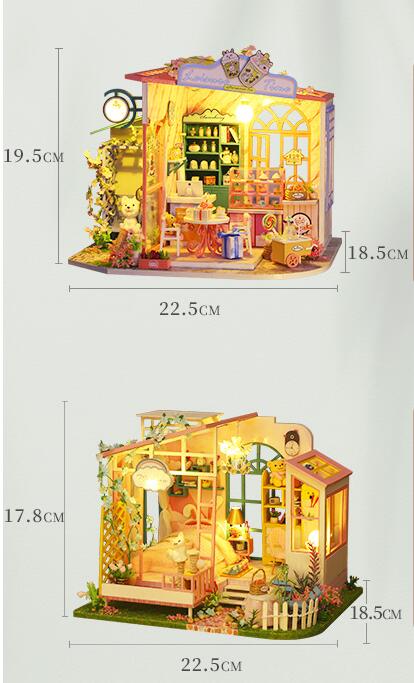 Casa de Ensueño Cottage Flores - Maqueta Artesanal para Armar - Image 9