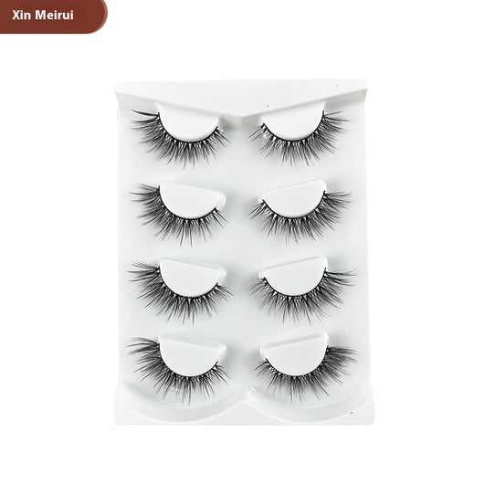Juego de 4 Pares de Pestañas Postizas Voluminosas con Efecto Cola Alargada - Image 7