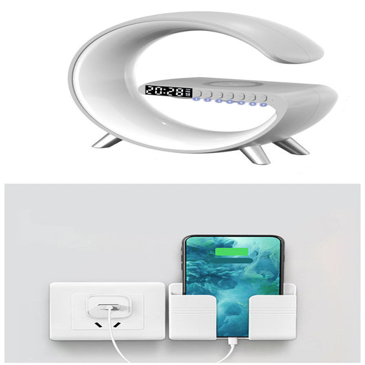 Lámpara LED Inteligente G con Altavoz Bluetooth, Cargador Inalámbrico y Control por App - Image 24