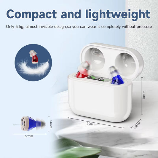 Audífono Digital Recargable para Adultos Mayores - Amplificador de Sonido Portátil - Image 2