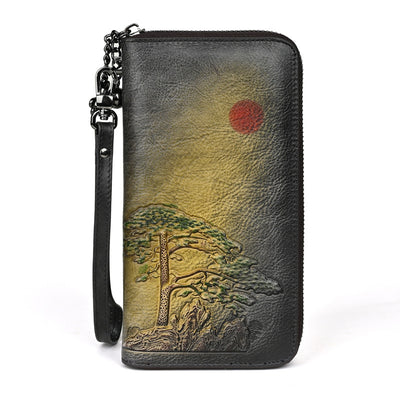 Cartera Larga de Cuero para Mujer Amanecer - Image 6