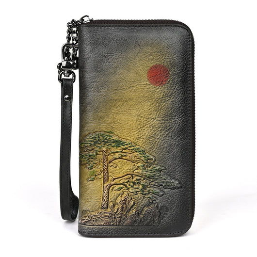 Cartera Larga de Cuero para Mujer Amanecer - Image 6