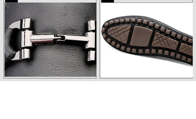 Mocasines de Cuero Genuino para Hombre - Zapatos Casuales de Diseño - Image 10