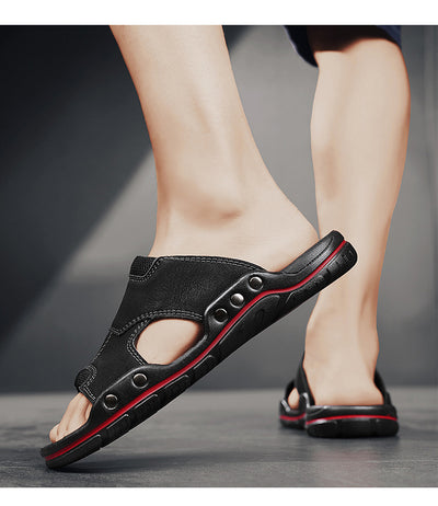 Sandalias Hombre Cuero Genuino Antideslizantes - Chanclas Outdoor Cómodas - Image 25