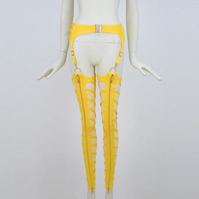 Leggings Ajustados con Cierre Frontal y Detalles Cutout para Salir - Image 11