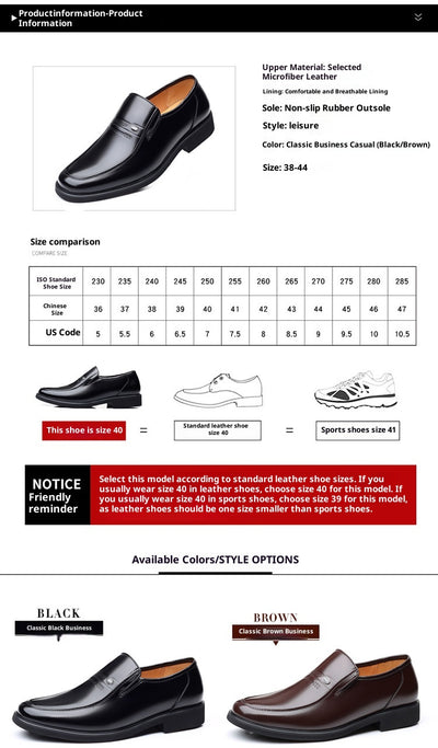 Zapatos de Cuero para Hombre Primavera - Tallas Grandes - Image 17