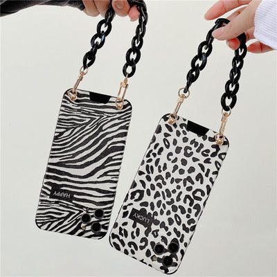 Funda para Celular Xsmax con Correa de Pulsera y Estampado de Leopardo - Image 9