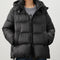 Chaqueta Acolchada Corta para Mujer con Capucha Desmontable