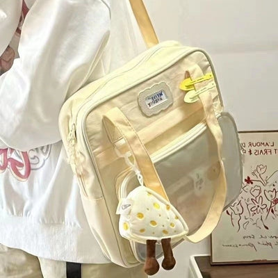 Bolsa Escolar de Gran Capacidad Estilo Japonés Minimalista para Estudiantes - Image 4