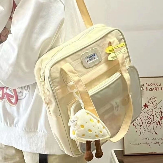 Bolsa Escolar de Gran Capacidad Estilo Japonés Minimalista para Estudiantes - Image 4