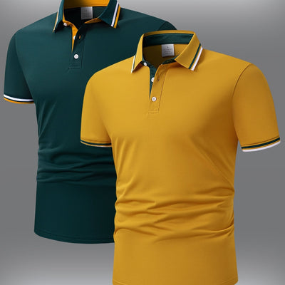 Camisa Manga Corta Hombre con Cuello Bicolor Azul y Rosa - Image 16