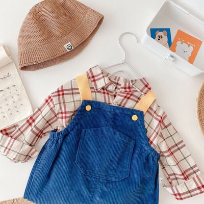 Jumpsuit de Pana Estilo Coreano para Niños - Image 10