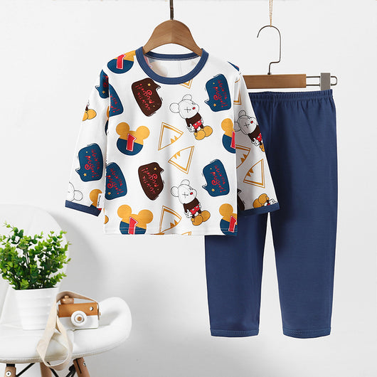 Pijama Infantil Estampado CUHK - Conjunto Cómodo para el Hogar - Image 16