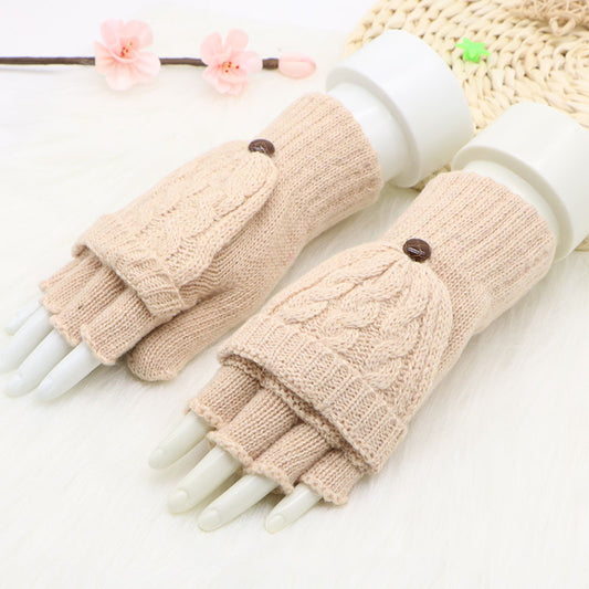 Guantes de Lana Convertibles con Mitones Ajustables para Hombre y Mujer - Image 2